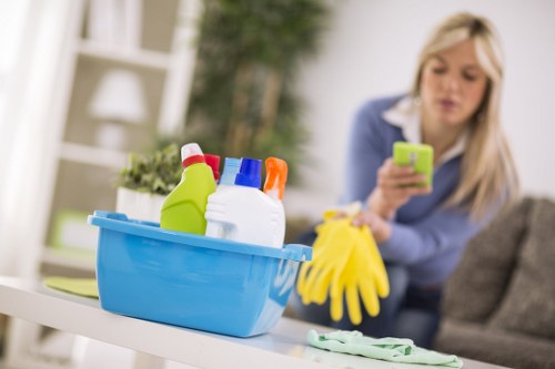 Eco-friendly office cleaning in SW14 with a bright and organised workplace
